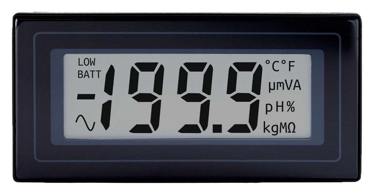 Lascar (DPM 2000) Digital Panel Meter, LCD, 3-1/2 Digits, DC Voltage