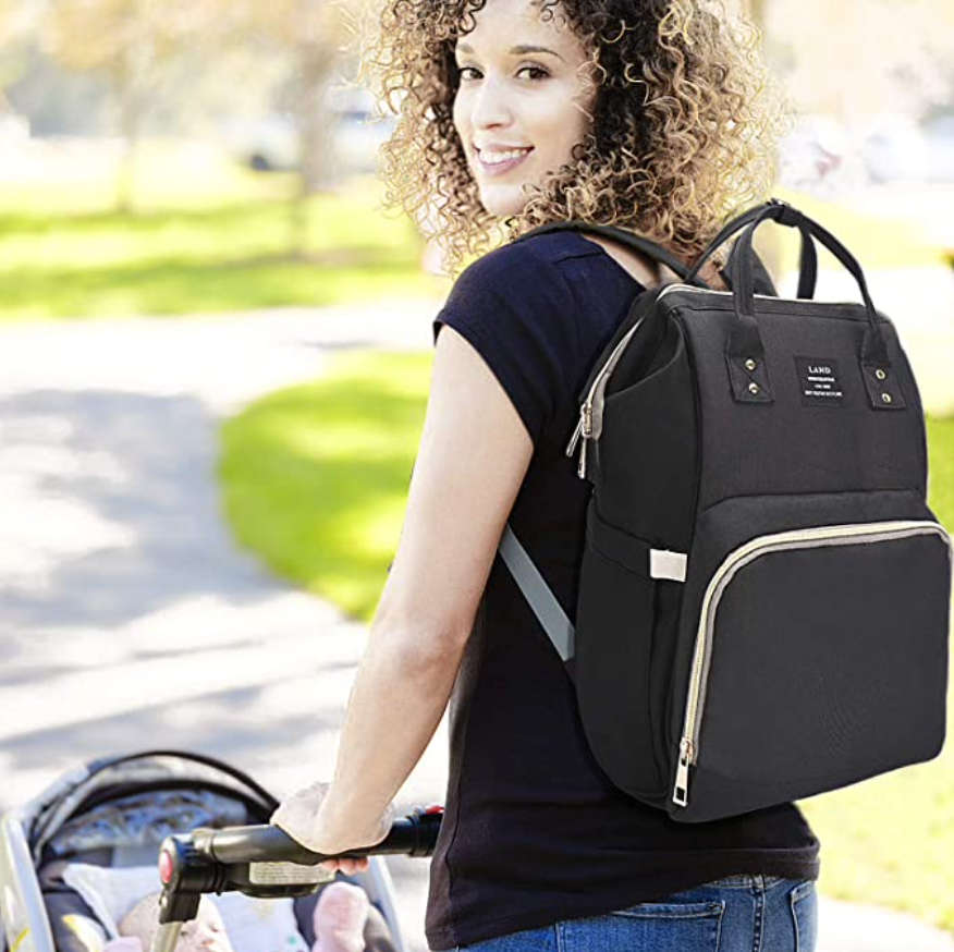 Baby Changing Diaper Storage Bag - Black