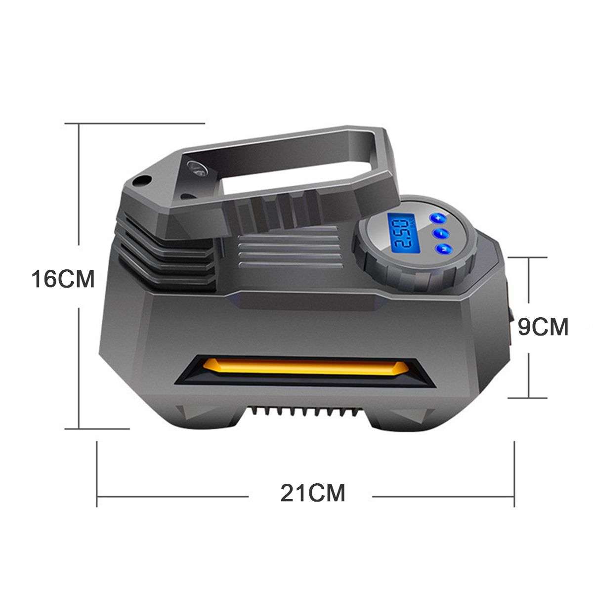 Portable Air Compressor Digital Car Tyre Pump 12V DC with LED Light