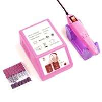 Professional Manicure Pedicure Machine Kit Set -  PINK(REFURBISHED)