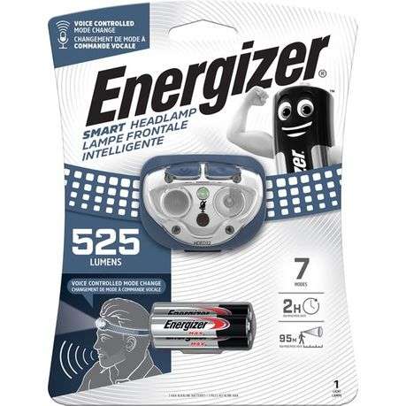 Energizer - Smart Voice Activated Headlamp incl. 3x AAA - Energizer - Smart Voice Activated Headl...