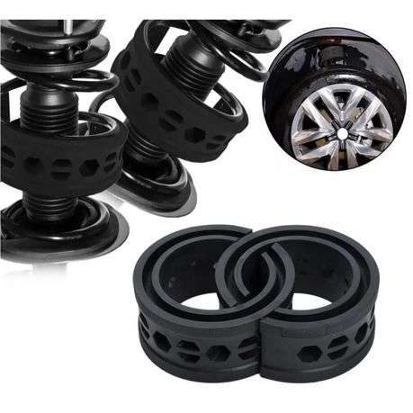 2-Piece Universal Rubber Shock Absorber Spring Reinforcement Set