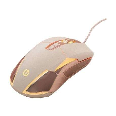 HP - Ergonomic Wired Gaming Mouse With RGB Lighting Effects - Pink