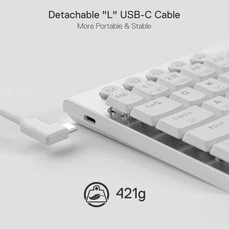 Redragon - K632 Horus Mini 60% RGB Wired Gaming Keyboard  White - Redragon - K632 Horus Mini 6...