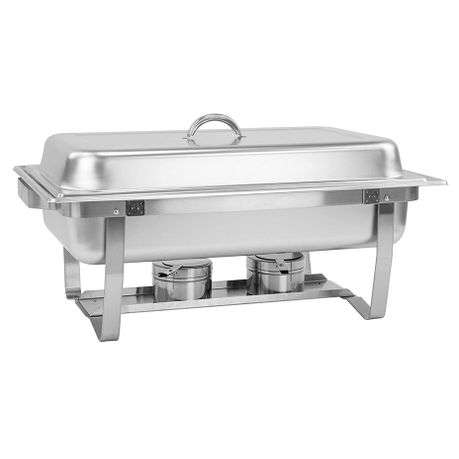 High Quality Stainless Steel Food Warming Single Pan Chafing Dish - 9 Ltr (PLEASE READ DESCRIPTION)