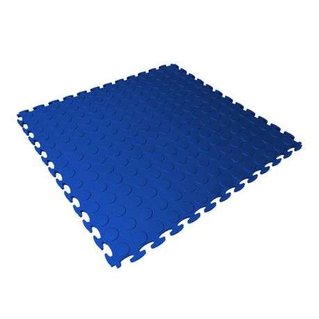 PVC Interlocking Rubber Floor Tile - Gym Mats (Pack of 4 - 1sqm) - Dark Blue