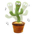 Dancing Cactus Baby Mimicking Recording Music Light Up Baby Interactive Toy