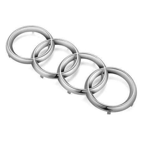Audi 4 Ring Front Badge - Chrome