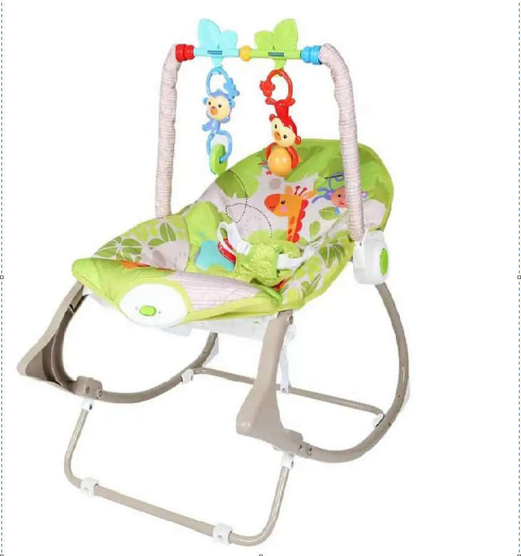 Tiibaby Infant-to-Toddler Rocker - Green | Vibration | 0m - 18KG