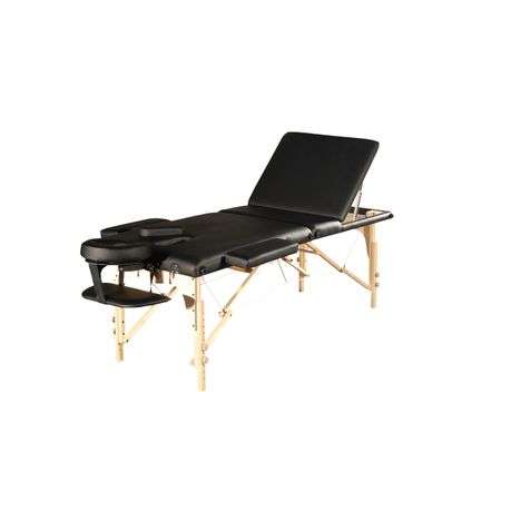 Portable Massage Bed 3 Part Black