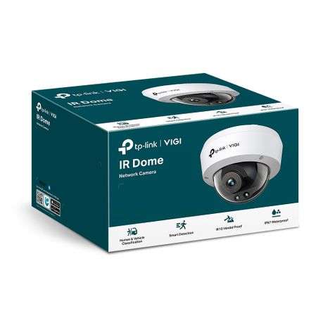 Tp-Link - Vigi C220I 2MP Dome Camera Smart Detection, IR Night Vision 2.8mm - Tp-Link - Vigi C220...