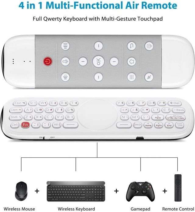 Stylish Universal Air Remote Control Air Mouse Remote with Blacklight for TV Box or TV