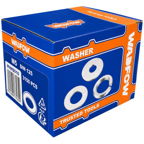 Wadfow - 3150Pce Washers Set (M5) - Wadfow - 3150Pce Washers Set (M5)