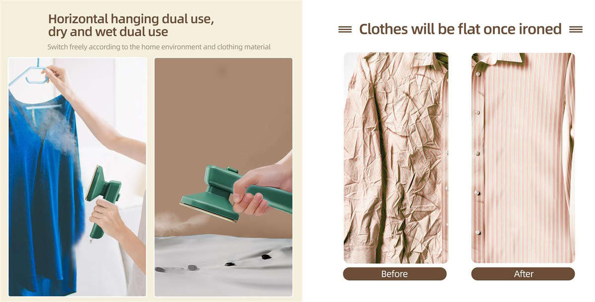 Handheld mini ironing machine - Sterilization and mite removal