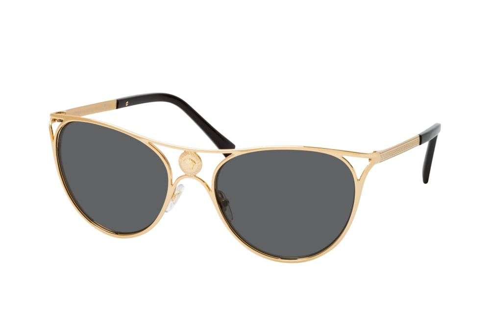 Versace VE 2237 - 1002/87 Gold Metal Cat-Eye Sunglasses