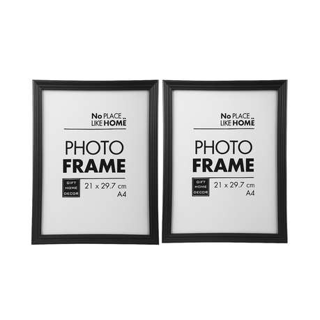 Timeless Memory - 2x Black Rectangular Picture Frame