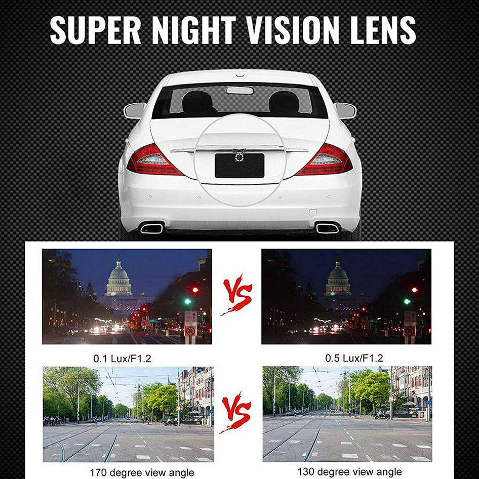 Waterproof Car Park assist 8 LED Reverse Backup Camera - Q-DC1