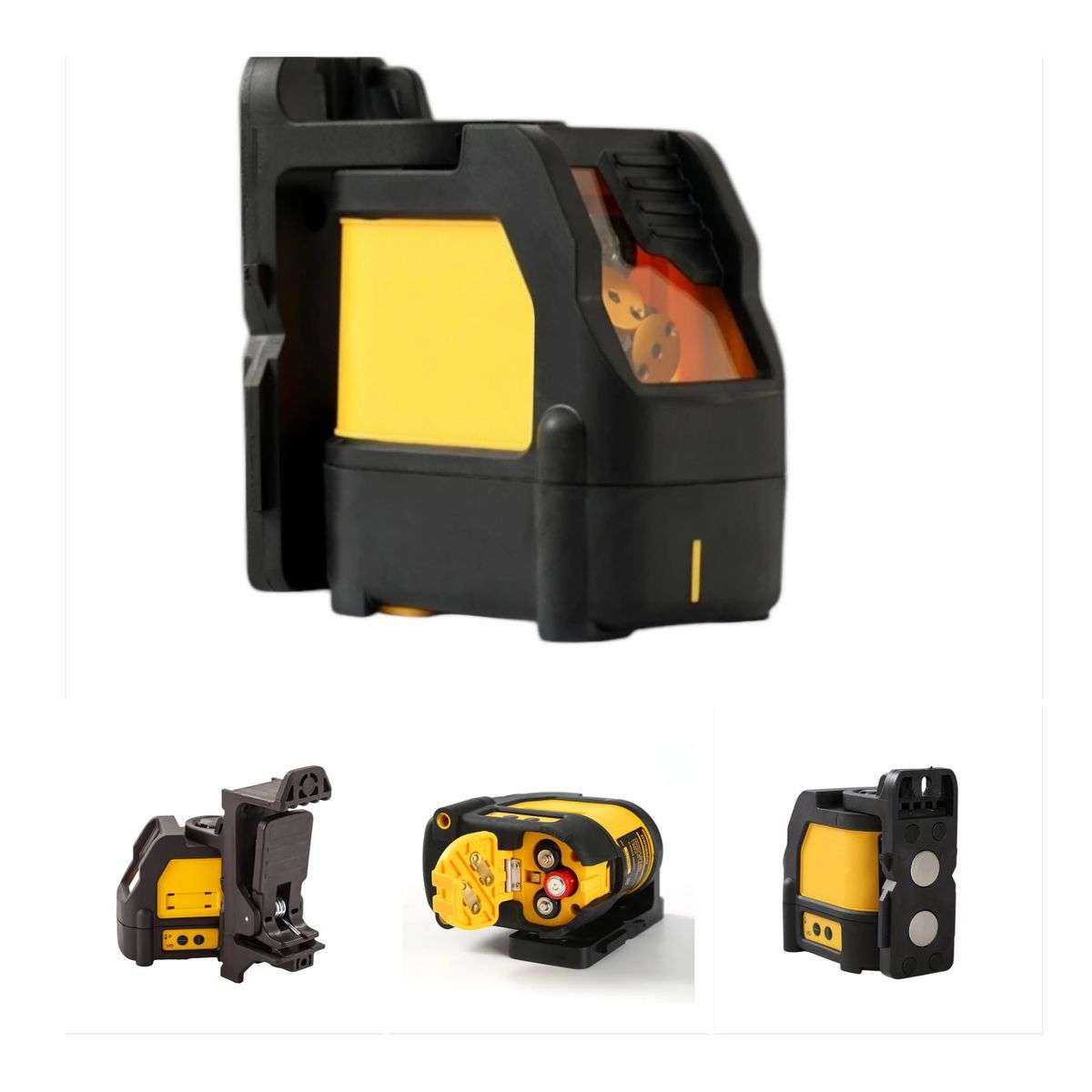0-15m Compact Self-Leveling Laser Line With Case 3 Batteries & Work Gloves