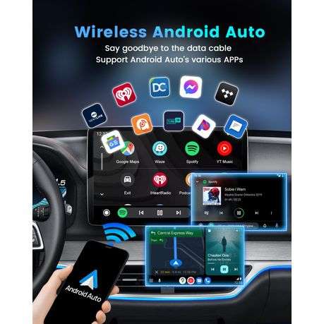 Wireless Smartphone Integration Adapter for CarPlay and Android Auto - Mini
