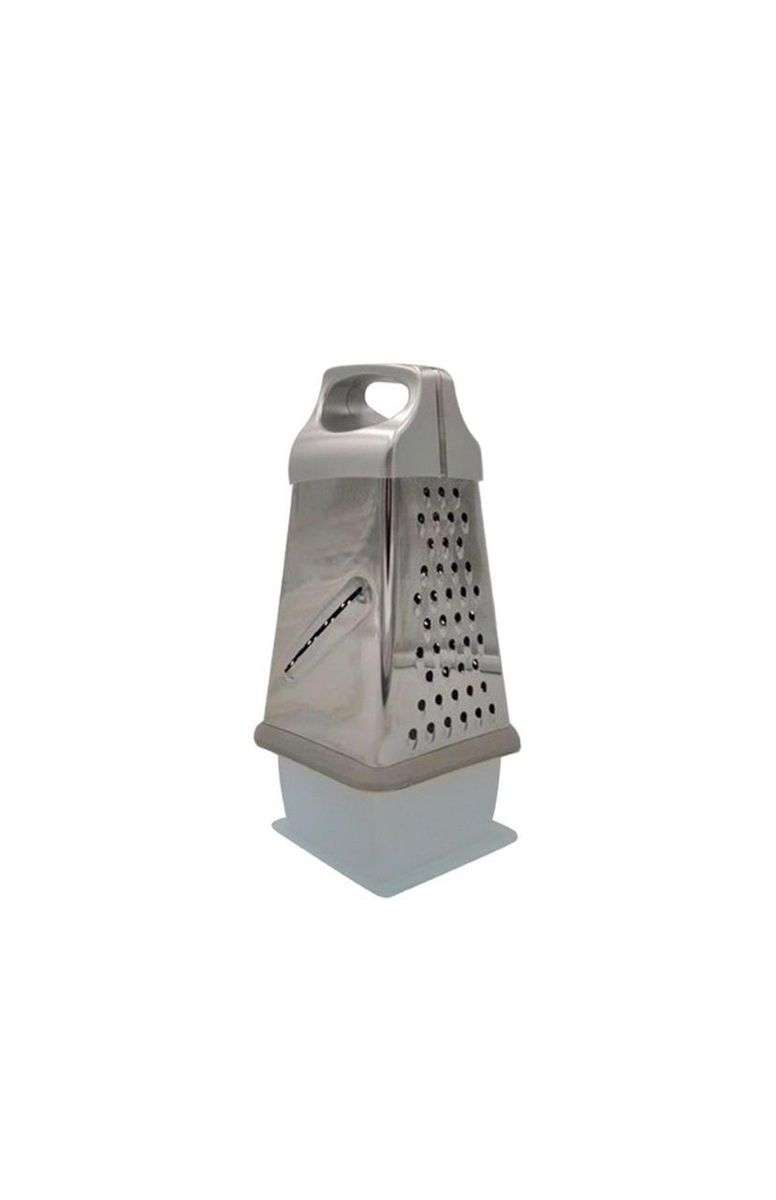 Multi-Purpose Stainless Steel Grater With Storage Box - Silver