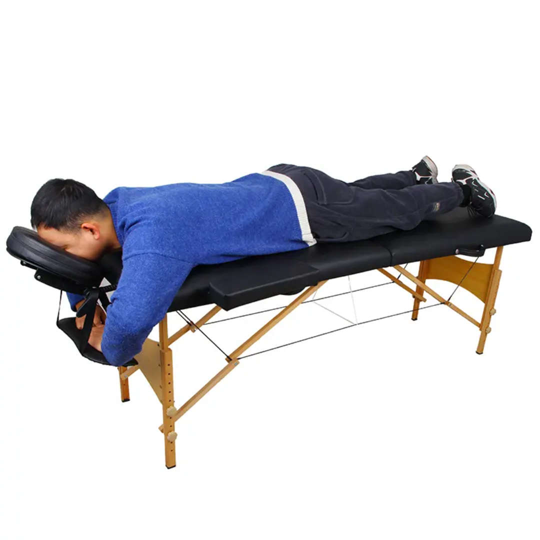 Marbella Portable 2 Part Massage Bed - Black