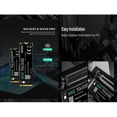 Hiksemi - PCIe3.0 Nvme M.2 256GB Internal Solid State Drive (SSD) - Hiksemi - PCIe3.0 Nvme M.2 25...