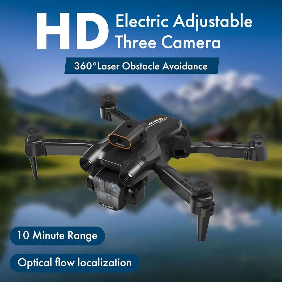 D2 Folding Drone with Infrared Laser Obstacle Avoidance