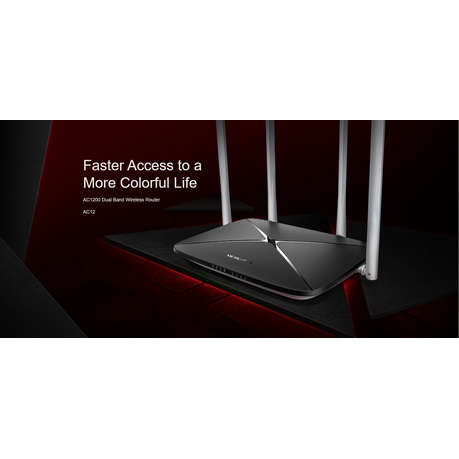 Mercusys - AC12 AC1200 Dual Band Wireless Router - Mercusys - AC12 AC1200 Dual Band Wireless Router