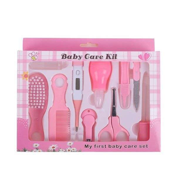 10 in 1 Baby Care Kit - Pink