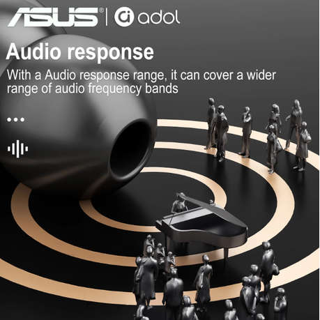 ASUS - AS101 - Semi-In-Ear Noise Cancelling Earbuds With Mic - Black