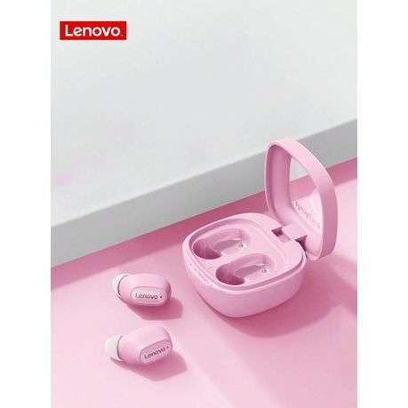 Lenovo - XT62 -Transparent Design Wireless Noise Cancelling Earphones- Pink