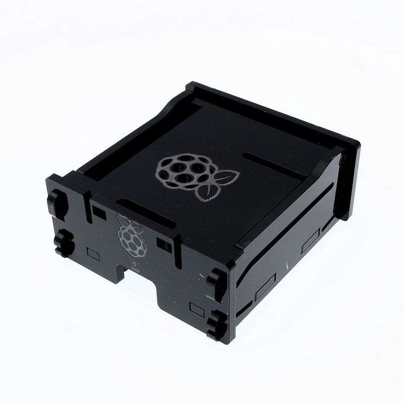 Raspberry PI 3 Model A+ Enclosure in Transparent Acrylic - Red