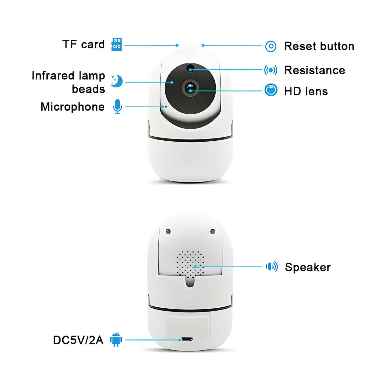 1080P WI-FI Night Vision IP Camera