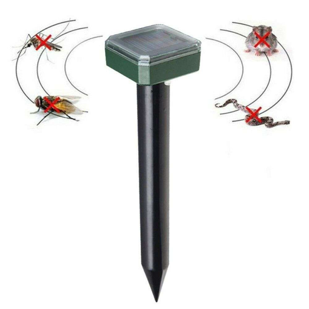 Solar Powered Ultrasonic Animal Control Rodent Repellent and Deterrent
