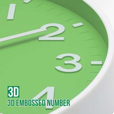 Smart 3d Numbers Round Clocks For Office Wall Clock