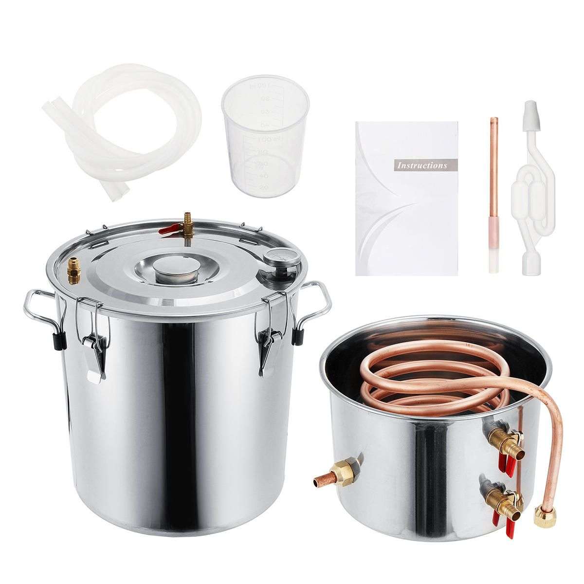 Mihuis Moonshine Series 8L Alcohol Wine Home DIY Brewing Kit Distiller - OPEN BOX