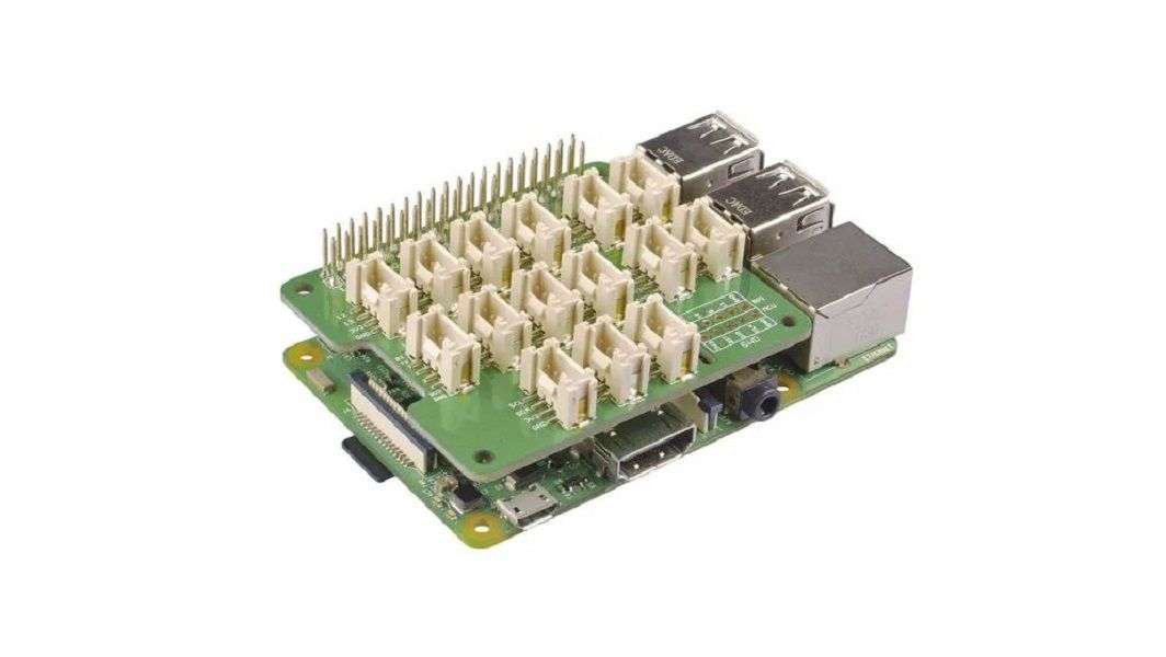 Seeed Studio 103030275 Base HAT Interface, Grove, 3.3 V in, Raspberry Pi