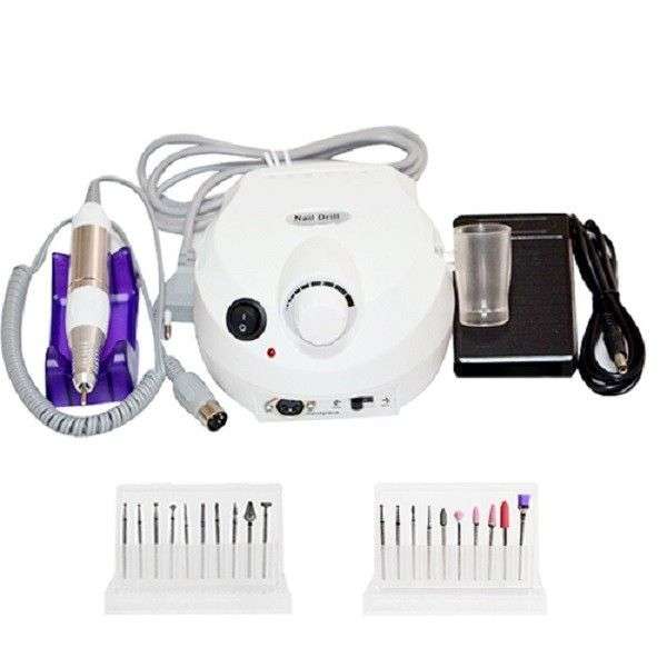 US-202 Electric Nail Grinding Drill Machine Nail Polish Remover - White