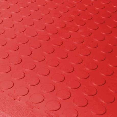 PVC Interlocking Rubber Floor Tile - Gym Mats (Pack of 4 - 1sqm) - Red