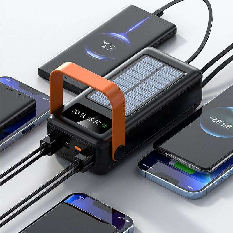 100000Mah Solar Power Bank With Hand Handle