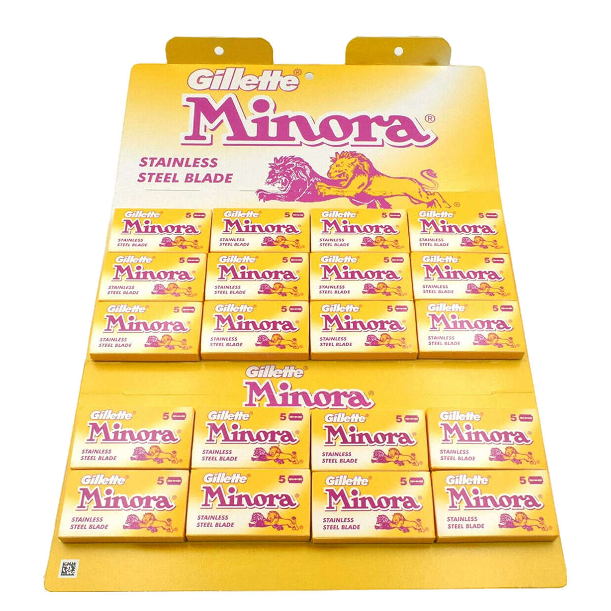 Gillette minora double edge blades 100 blades 20 x 5