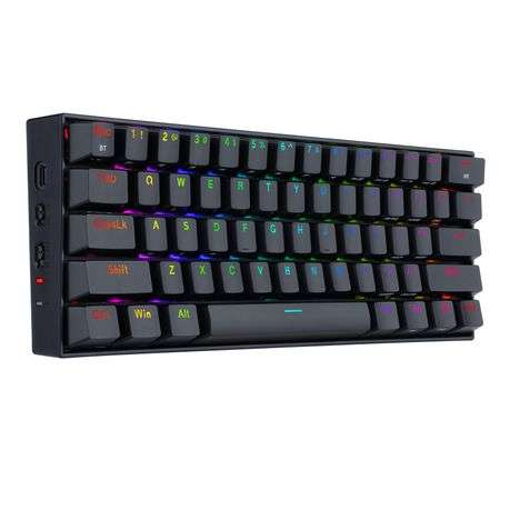 Redragon - Draconic PRO Mechanical 60% Wireless RGB Gaming Keyboard - Black - Redragon - Draconic...