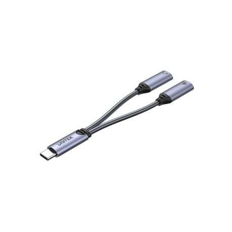 Unitek - Type-C Splitter (2-in-1 Type-C Headset & Charge Adapter) - Unitek - Type-C Splitter (2-i...