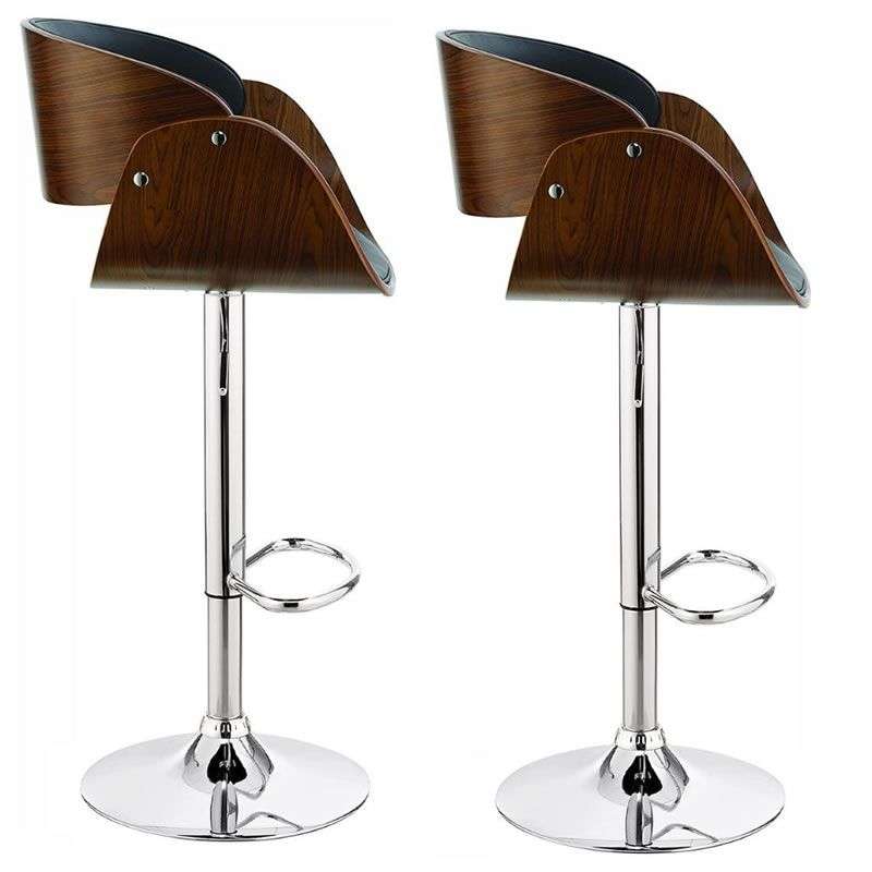 Comfy Vintage Bar Stools - Set of 2