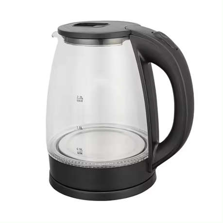 Borosilicate Glass 2L Kettle with Temperature Control for Easy Serving