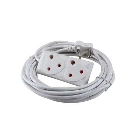 5M 10A Extension Cord with Double Coupler