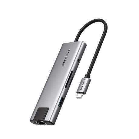 Cabletime - 9-in-1 USB-C Hub with 4K HDMI Charging Ethernet Audio Jack - Cabletime - 9-in-1 USB-C...