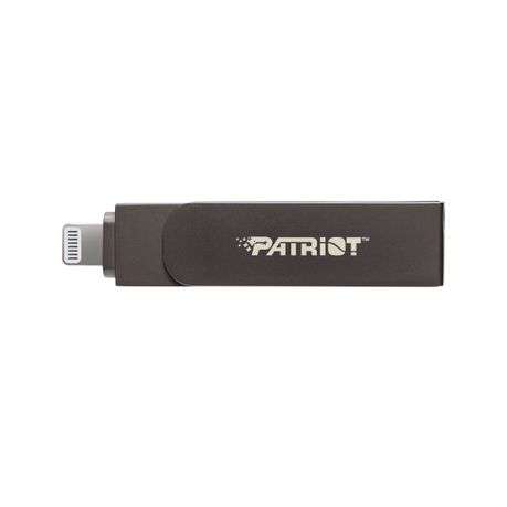 Patriot - iLuxe Stick C 256GB USB 3.2 GEN 1 Type C + Lightning Flash Drive - Black - Patriot - iL...