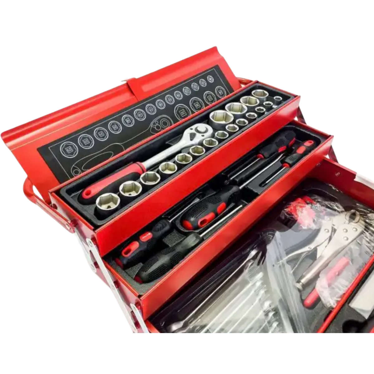 5-Tray Tool Box - 85pcs Mechanic Tool Assortment