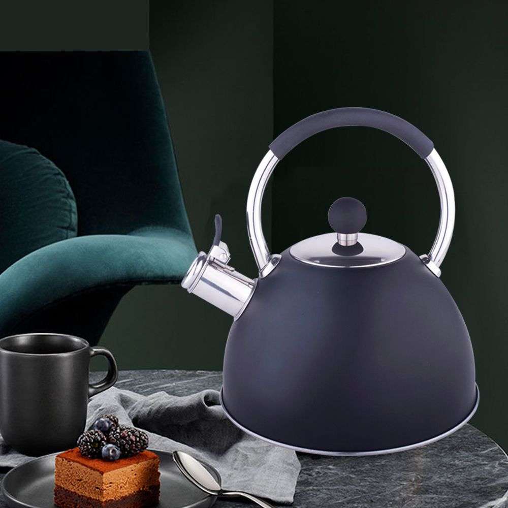 Stainless Steel Kitchen Whistle Stove Top Kettle - 3Ltr - Charcoal (PLEASE READ DESCRIPTION)